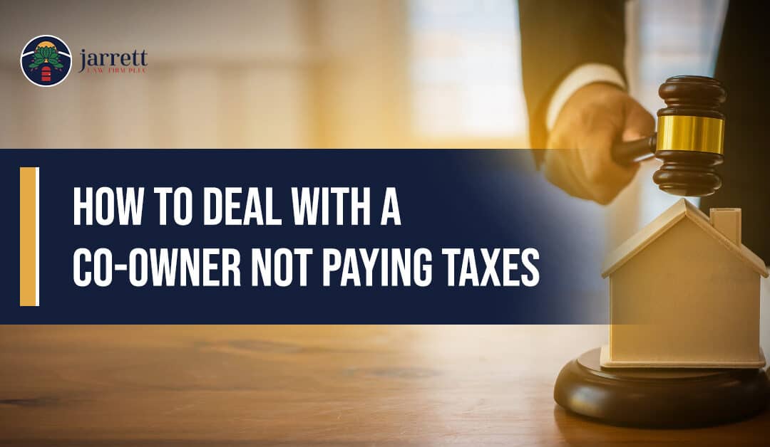 co owner not paying taxes