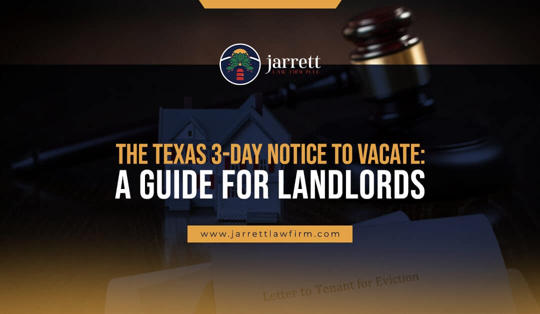 Texas 3-Day Notice to Vacate